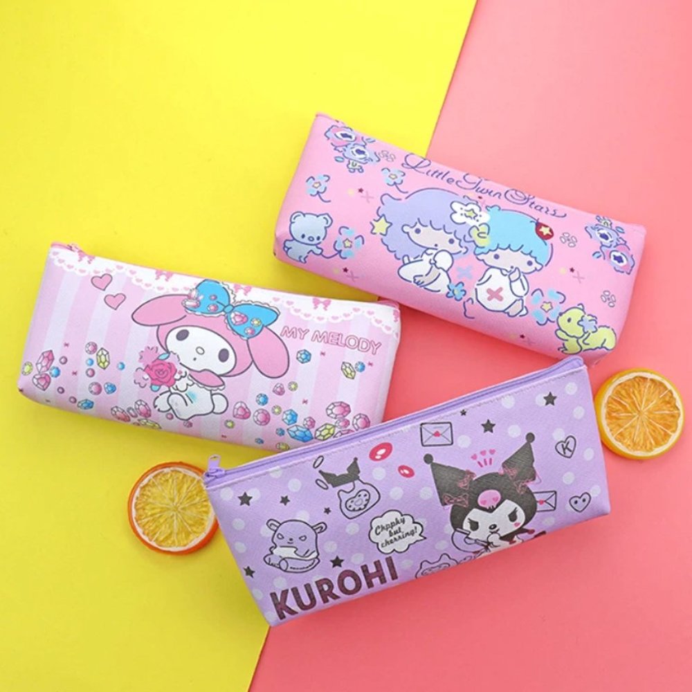 SANRIO Character Zipper Pencil Case Mini Bag Little Twin Stars Kuromi My Melody - Picture 1 of 3